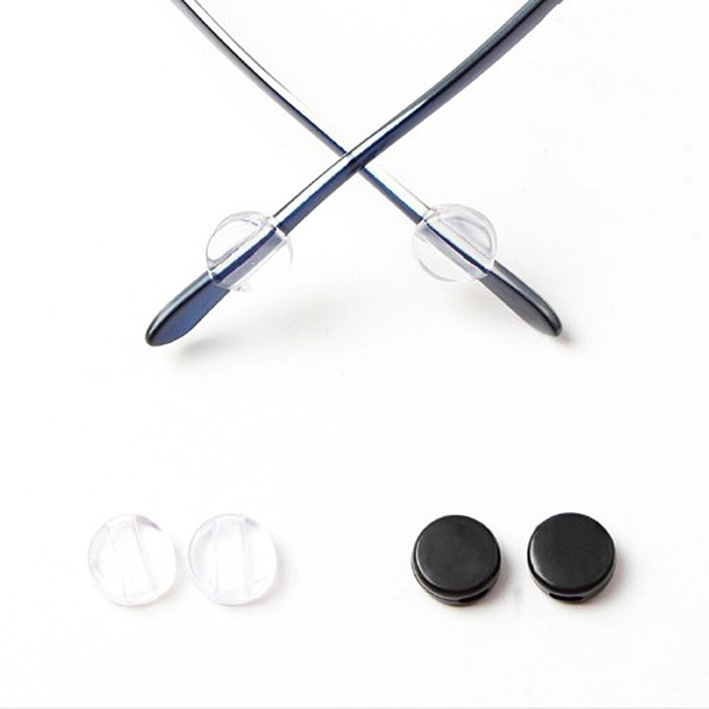 50Pairs (100 Stuks) ronde Glazen Brillen Bril Anti Slip Siliconen Oorhaak Tempel Tip Houder Glazen Accessoires