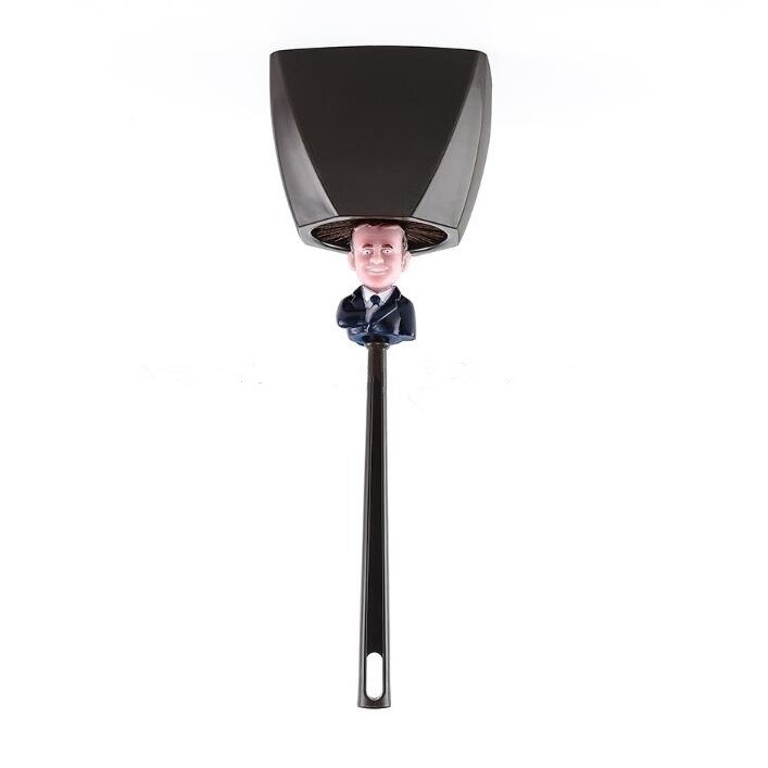 Brosse de toilette à l&#39;effigie d&#39;Emmanuel Macron,accessoire humoristique avec le président de la France, pour WC