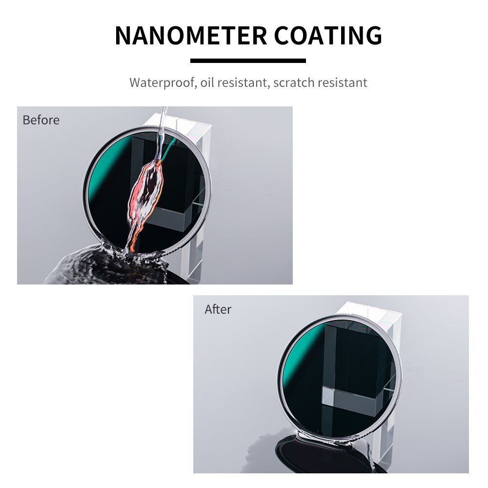 K &amp; F Concept Hd Vaste ND64 Filter Camera Lens Multi-layer Nano X Coating Filter Dichtheid 49Mm 52Mm 58Mm 62Mm 67Mm 72Mm 77Mm 82Mm