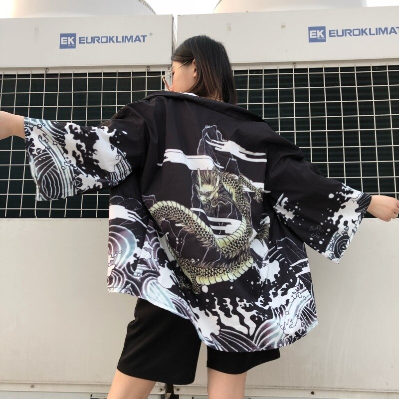 Kimono Women Japanese Kimono Traditional Female Kimono Cardigan Harajuku Streetwear INS Japanese clothes Blouse 10487: 12