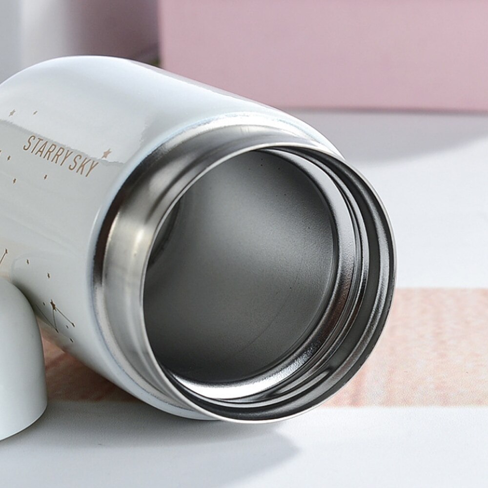 200ml Insulated Thermos Bottles Starry Sky Mini Small Capacity Leakproof Coffee Mug 304 Stainless Steel Vacuum Flask Couple