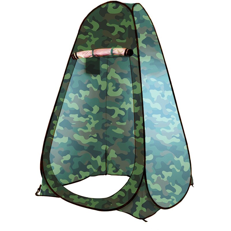 Fully Automatic Open Changing Tent Fishing Swimming Toilet Pop Up Solar Bath Bag Outdoor Ultralight Camping Shower Bathing Tent: Camouflage