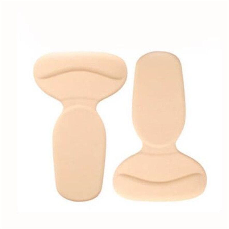 1 par Durable T-forma hilo más grueso en la parte posterior del pie ropa engomada alta tacones suave antideslizante de zapato cojín Accesorios