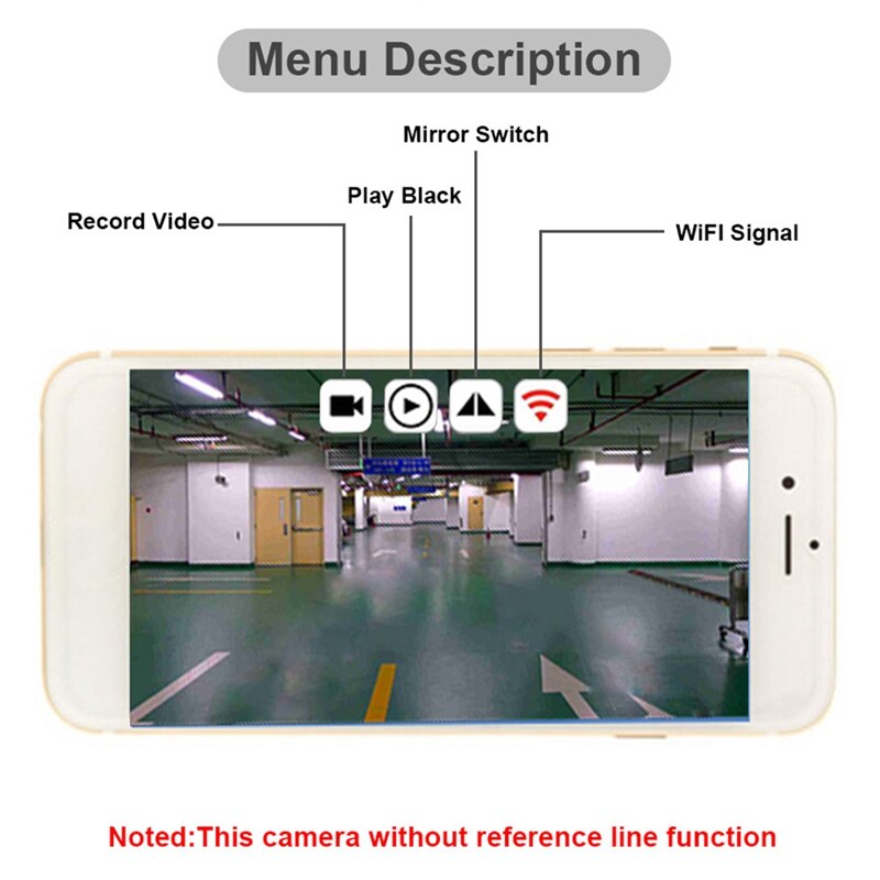 Caméra de recul sans fil pour voiture caméra de recul automatique WiFi caméra de tableau de bord pour tous les véhicules