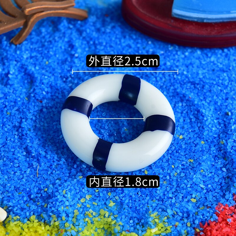 Diy Handgemaakte Zand Tafel Model Micro Landschap Decoratie Architectonisch Model Materiaal Zeegezicht Reddingsboei