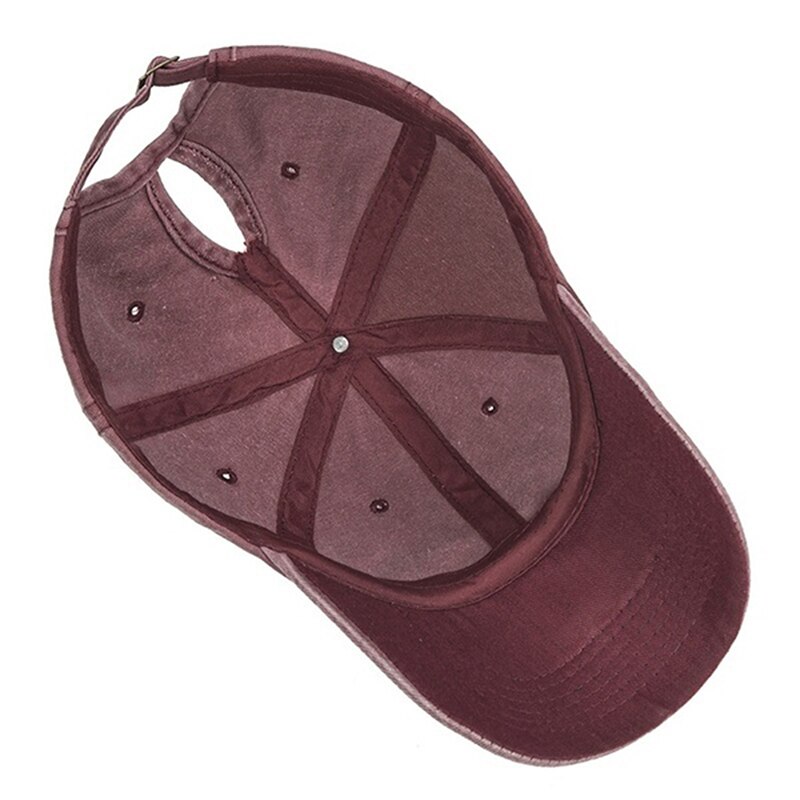 Paardenstaart Baseball Cap Voor Vrouwen Snapback Baseball Hoed Wassen Hoeden Vrouwelijke Sport Caps Effen Kleur Bone Gorras