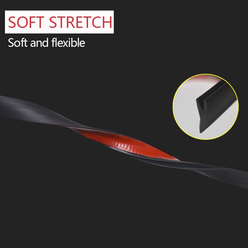 Exterior Car Sealing Strips Sticker Dustproof Waterproof Sound Insulation Auto Window Gap Protection Car Seal Strip Protector
