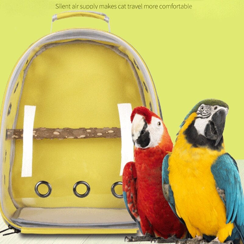 Vogel Papegaai Rugzak Carrier Reistas Met Baars Stand Voor Parkieten Valkparkieten Conures Vinken Lovebirds Kleine Medium Vogels