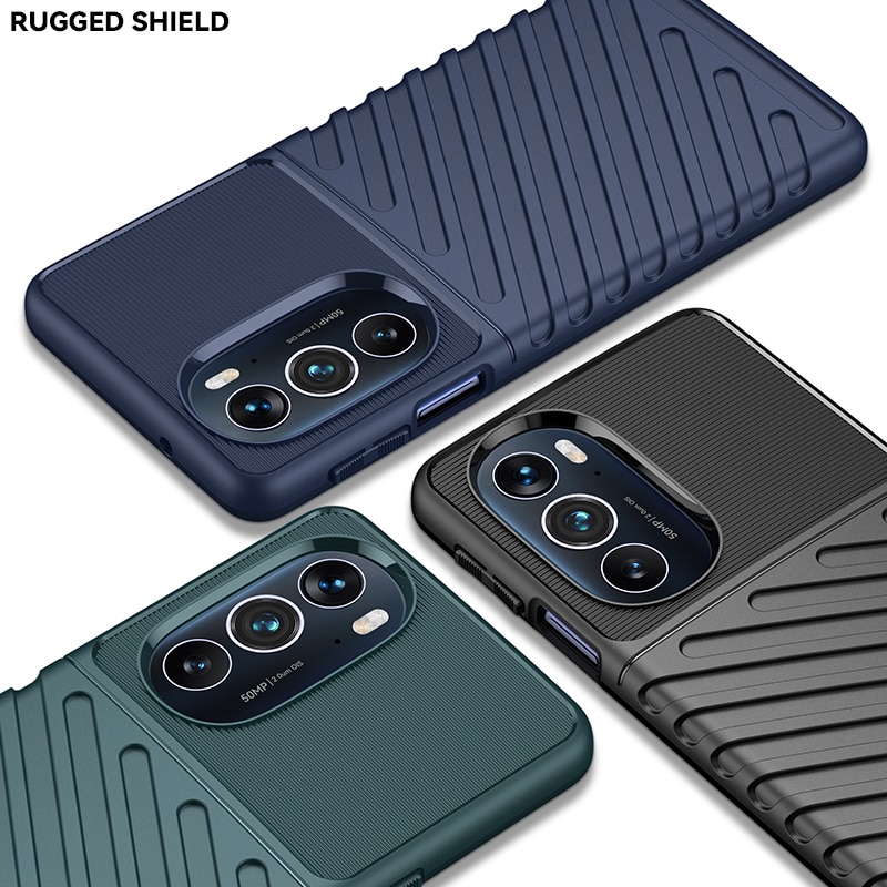 Für Motorola Rand 30 Profi fallen Silikon Rügestochen matt Gummi = fallen Moto Rand 30 Profi X30 X 20 Abdeckung für Motorola Rand 30 Profi fallen