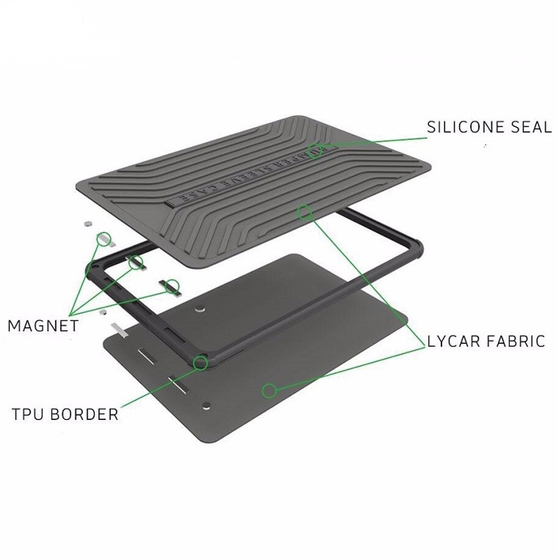 Wiwu laptop kofanger til macbook air pro 13 15 magnetisk ultra slim etui 11.6 12 13.3 14 15.4 notebook sleeve taske til ipad tablet