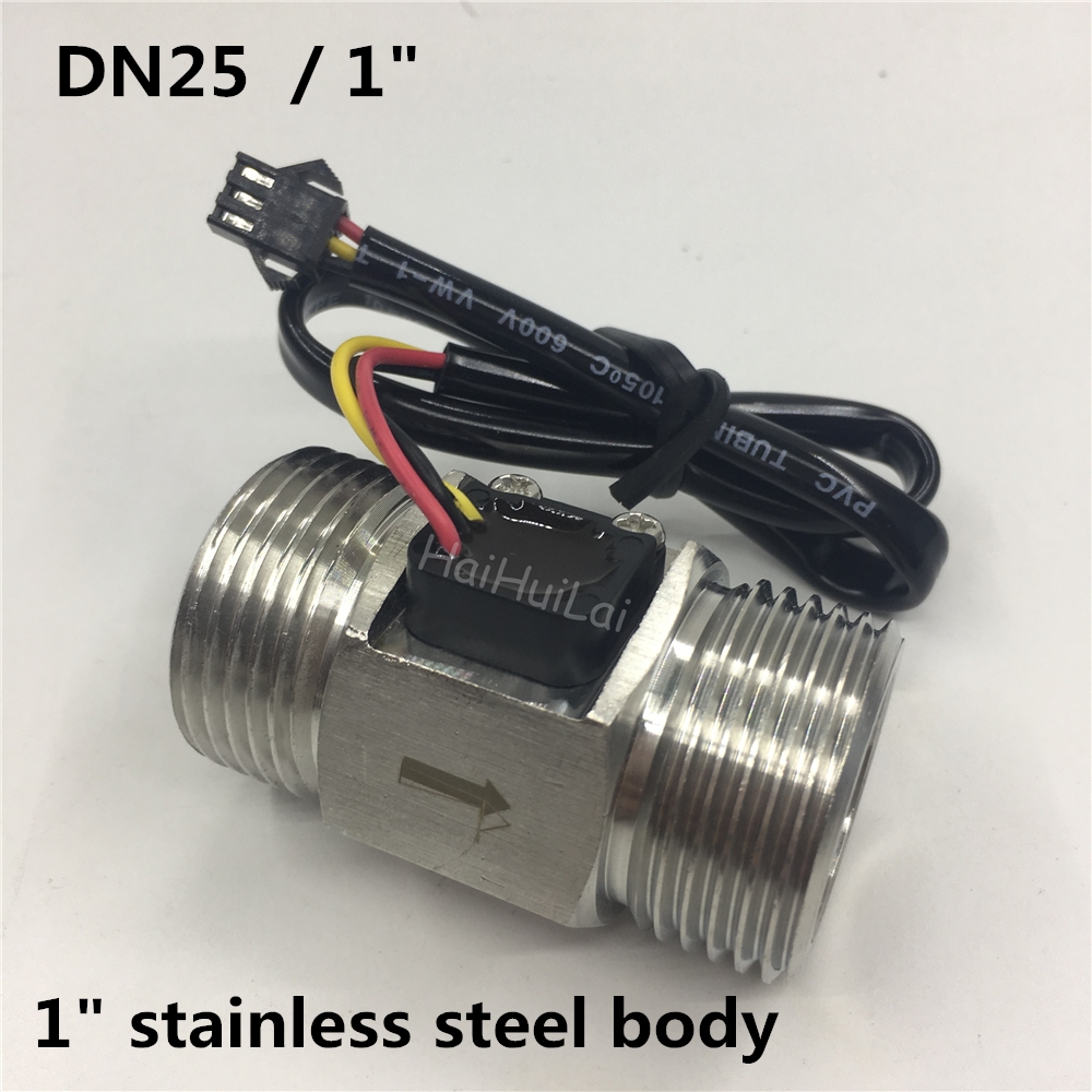 G1&quot; SUS/Brass Hall pulse Turbine sensor Flow meter BSP1.3INCH DN25 OD32.8MM