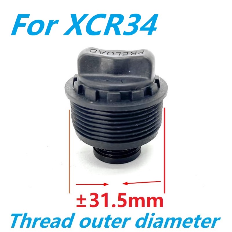 SR SUNTOUR XCR XCM XCT XCT-JR Front Fork Preload Dial Adjustr Damping Adjustment Knob 25.4mm 28mm 30mm 32mm Stanchion Fork Tube: Light Grey