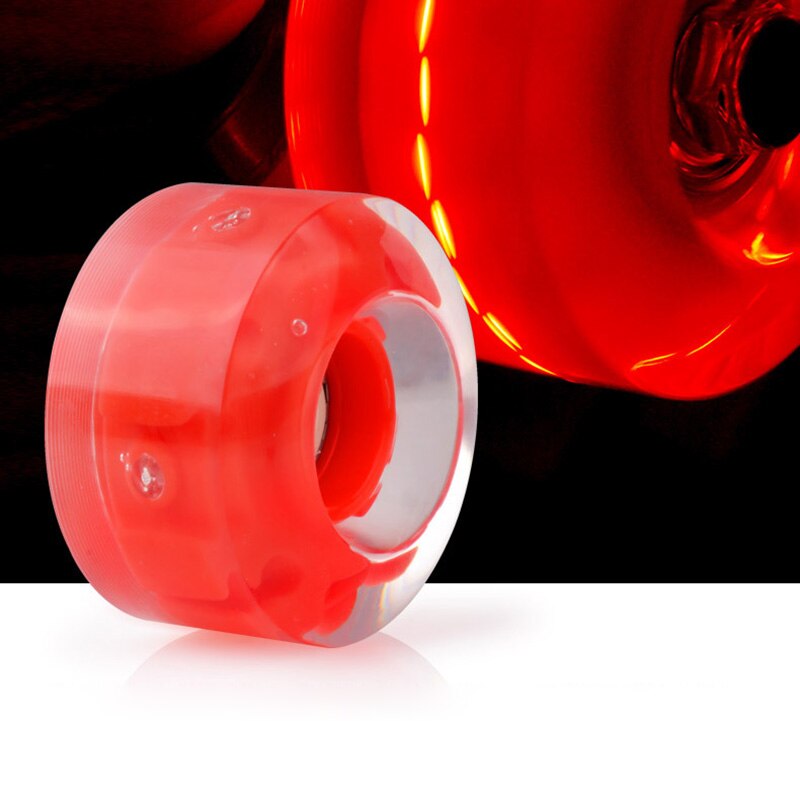 Ruedas luminosas para patines, accesorios de patinaje recreativo de Hockey, LED parpadeantes, 4 piezas