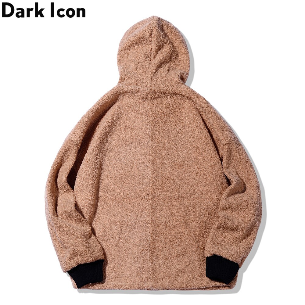 Dark Icoon Voorvak Hoodie Mannen Winter Oversized Sweatshirts Met Hoodie Preppy Stijl Hoodies