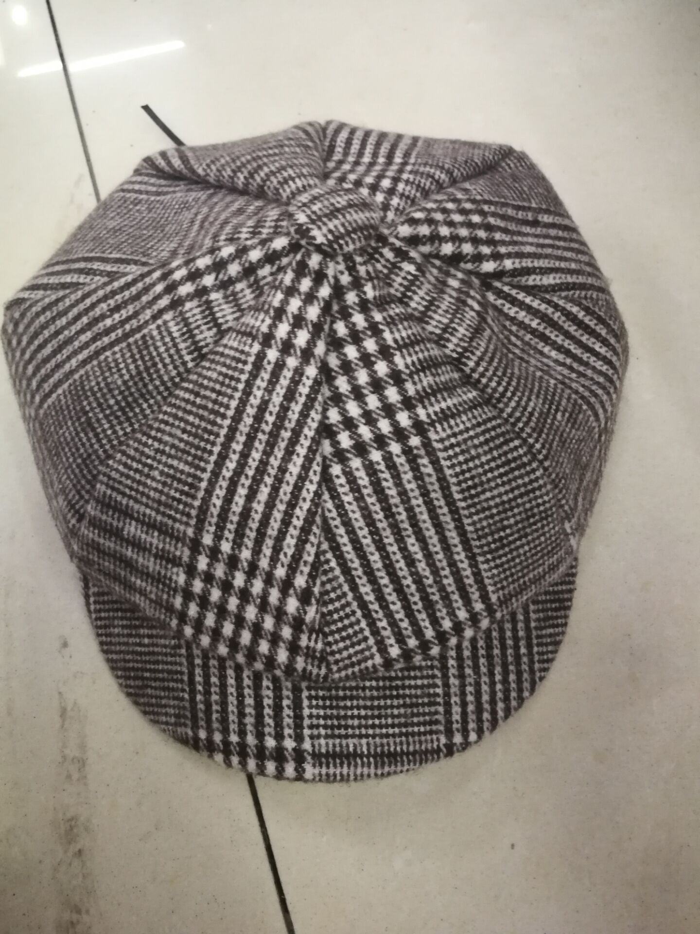 Men's Newsboy Cap Wool Eight Panel Hat Women's Vintage Baker Boy Caps Retro Hats Male Boina Beret Caps: coffee