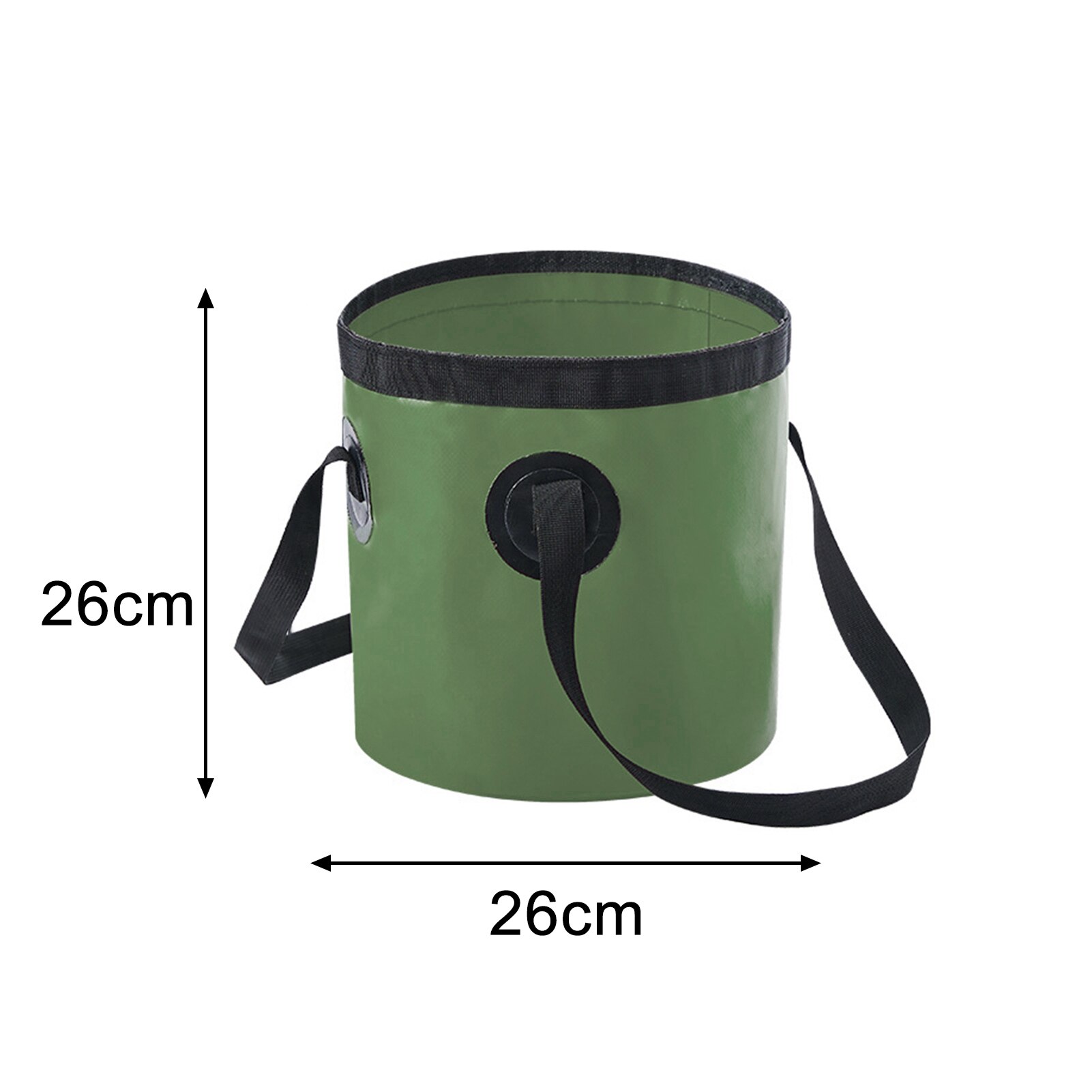 Cubo plegable de gran capacidad de 10L/20L, contenedor de almacenamiento de agua para viaje, Picnic y Camping, impermeable de PU