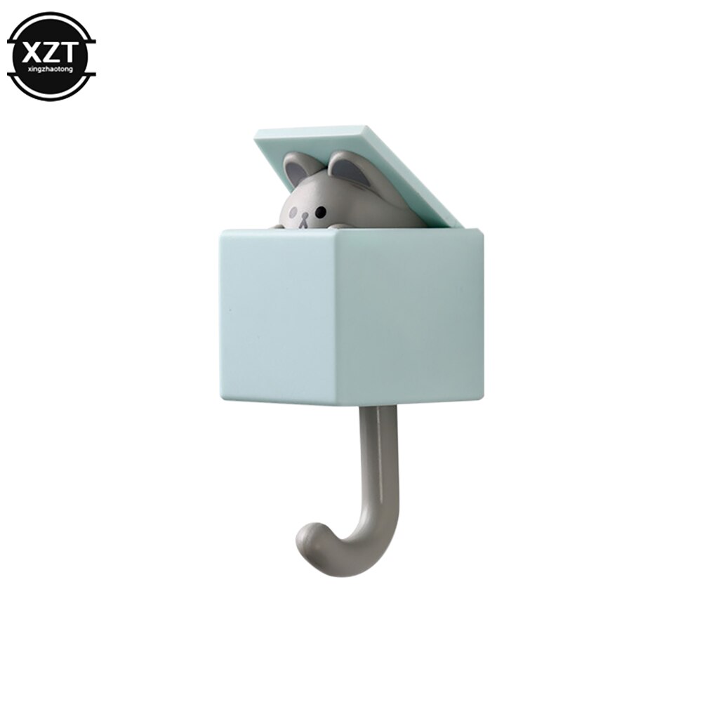 Perchero con forma de gato para dormitorio, perchas sin costuras para puerta, paraguas, toalla, tapa, perchero, decoración de pared: E