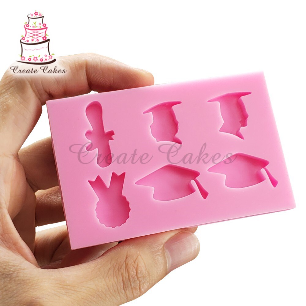Graduation Mallen Fondant Chocolade Silicone Mold Bakken Wedding Cake Decorating Tool Cake Decorating Mould Cake Tool