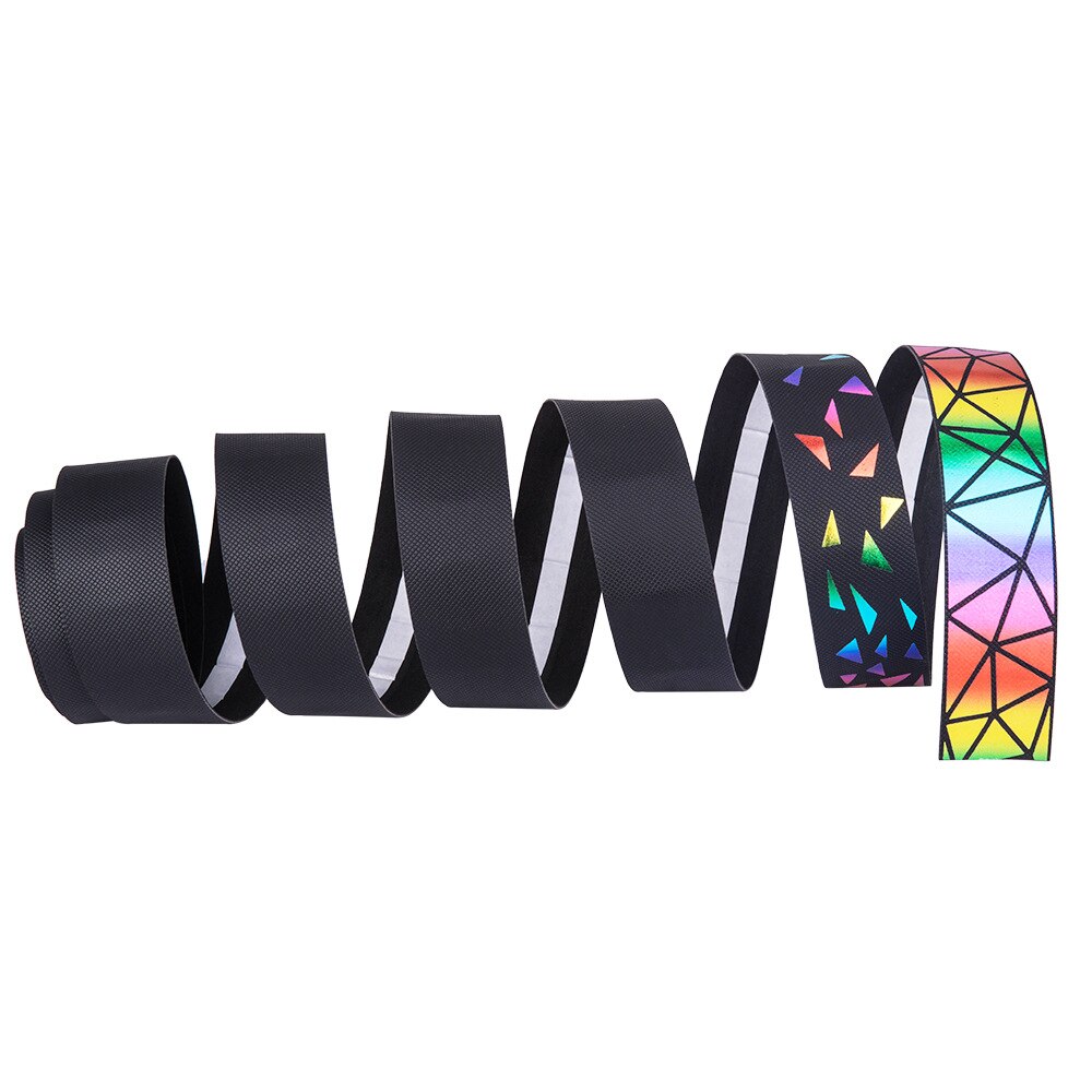 1 Pair ZTTO Gravel Bike Reflective Bar Tape Road Bike Colorful Gradient Color Non-slip Handlebar Tapes Bicycle EVA Tape Bartape