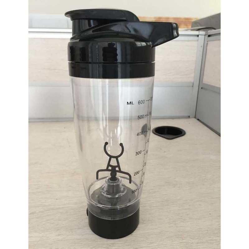 Myynti 600ml vesipullo kannettava sähköautomaatio proteiini automaattinen liike kahvi maito älykäs mikseripullo