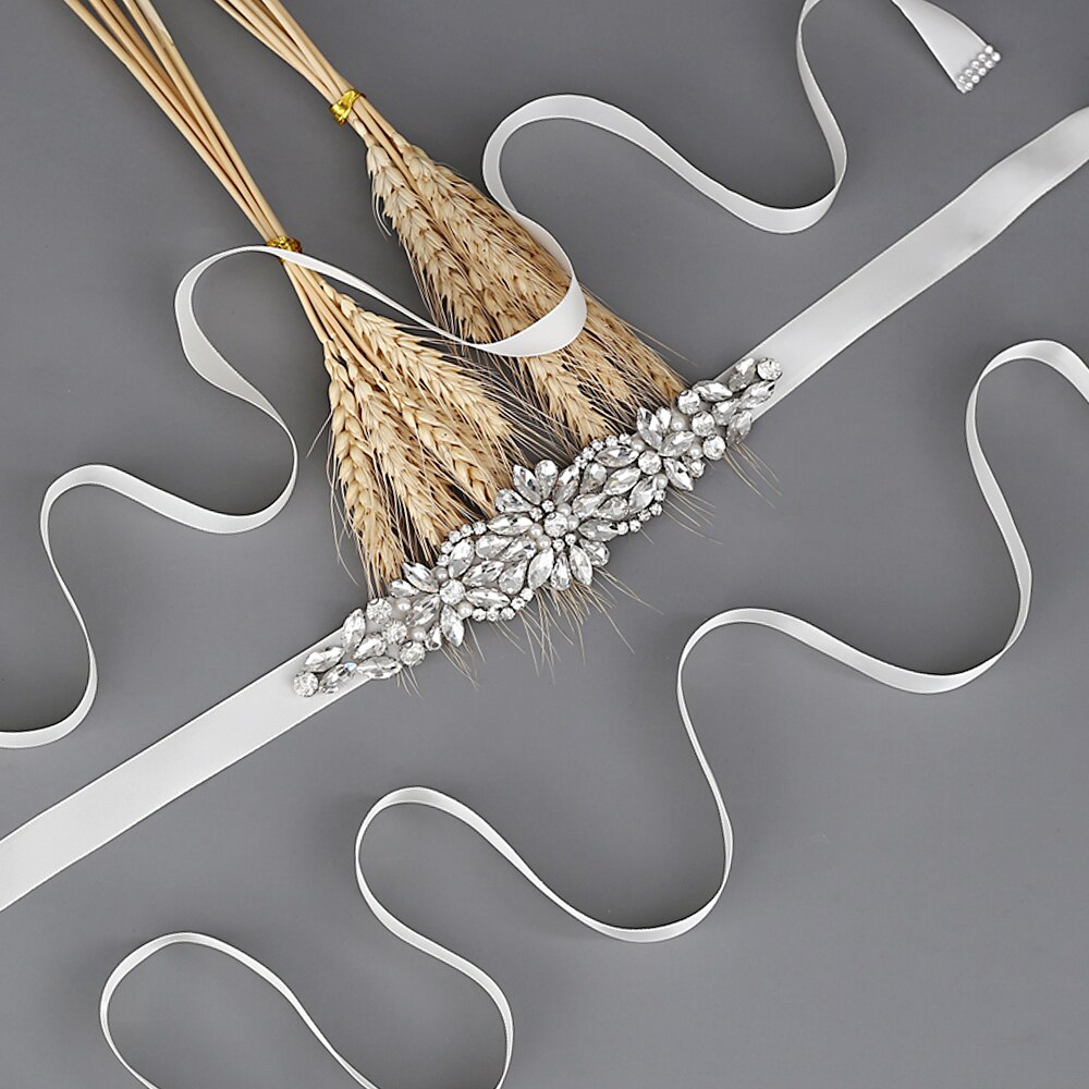 Strass riem pailletten trouwjurk riem bruidsjurk riem bruidsaccessoires riem voor avondfeestjurk scs 407