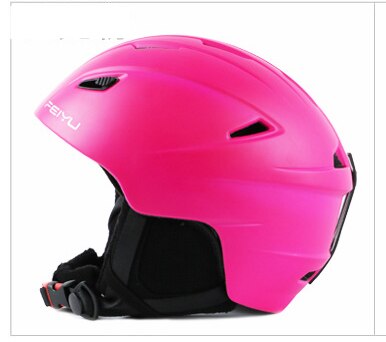 neue Skifahren Helme Männer Frauen Paar Professionelle Snowboard Ski Helm Sicherheit Integral geformten Atmungsaktive Helm Größe M-L: Rosa / M