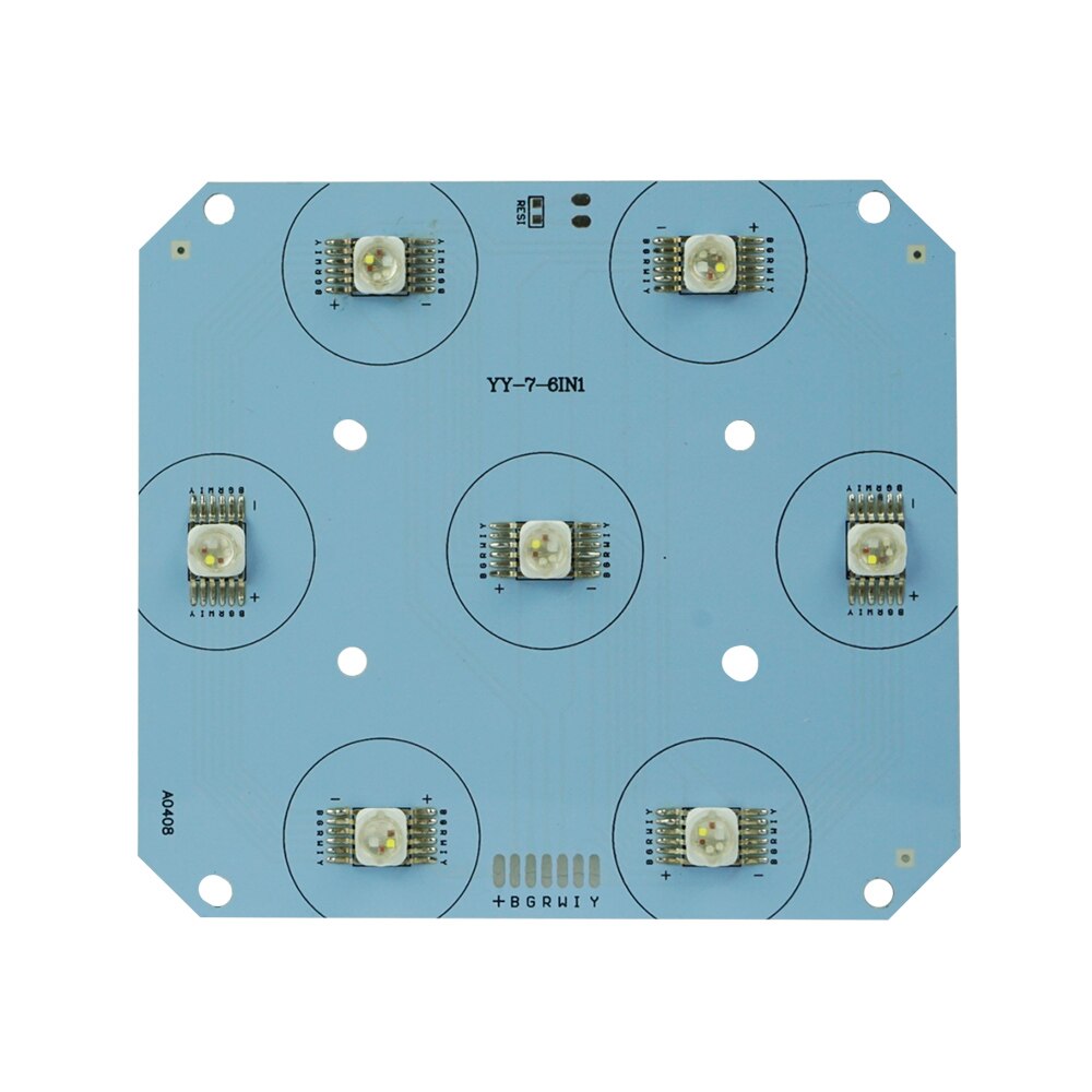 LED Light Board 7X18W RGBW 6in1 Led Par Light Bare Board 24V Led Par Light Repair Parts