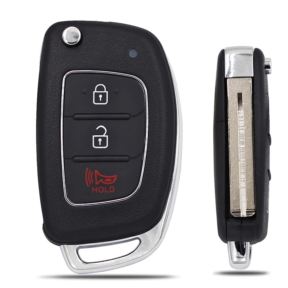 3/4 Button Folding Flip Remote Key Shell Case Smart Car Key Housing Fob Uncut Blade For Hyundai i10 i20 i30 i35 i40 IX45 Genesis: 2 Plus 1 Button