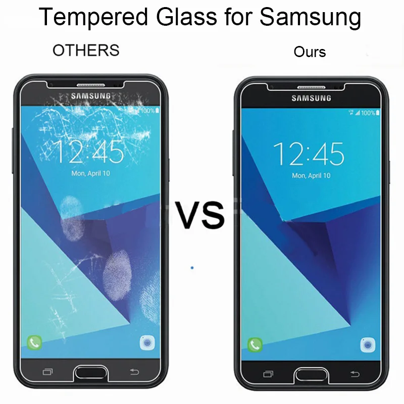 1/2 Stück 9H HD Displayschutzfolie für Samsung Galaxis S7 S6 S5 S4 Mini, gehärtetes Hartglas, Schutzglas auf Galaxis S3 Neo