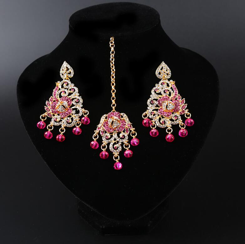 13 Kleuren Etnische Indiase Saree Dansen Oorbellen Voor Vrouwen Wenkbrauwen Indische Kleding Accessoire Party