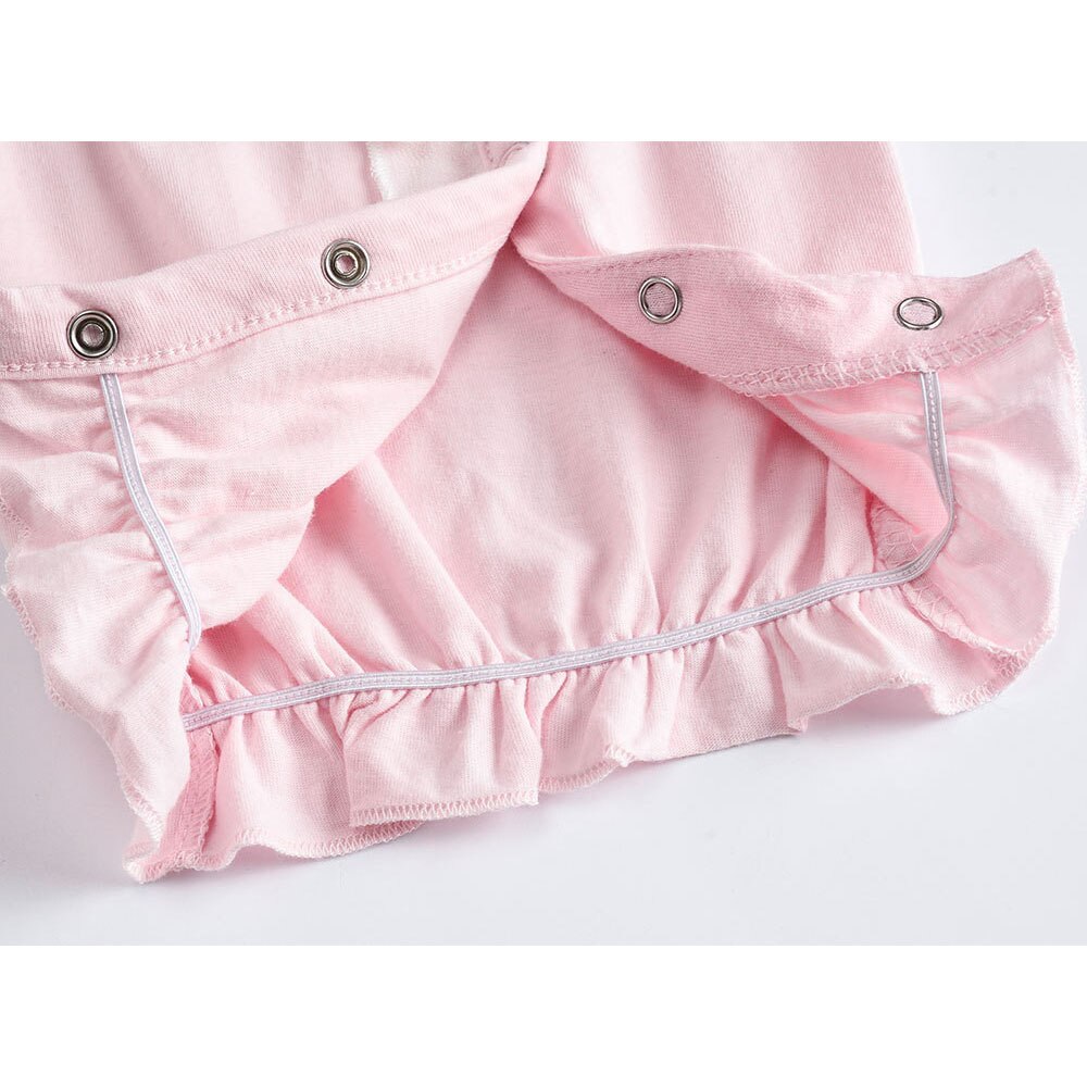 Neugeborenen Baby Mädchen Schwellen 0-9 Monate Baby Mädchen Kleid Prinzessin Rosa Neugeborene Pyjama Kleid mit Spitze für Baby mädchen