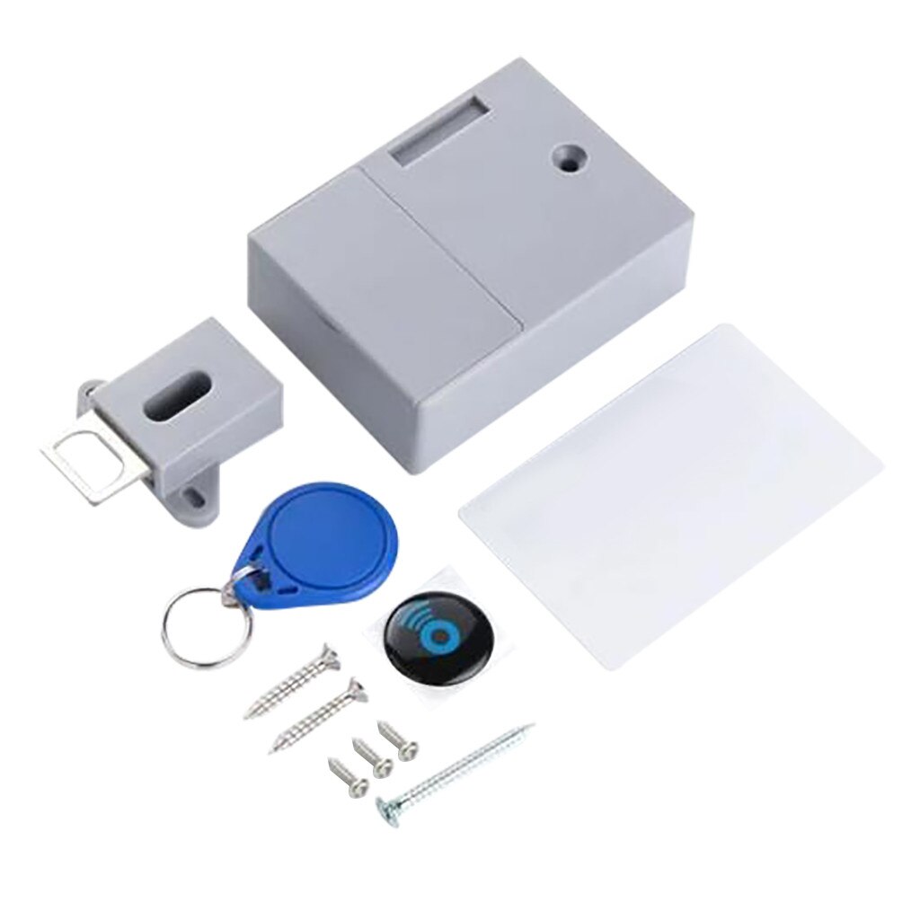Cerradura oculta Invisible anti RFID con Sensor inteligente de apertura libre, armario guardarropa cajón del Gabinete zapatero, cerradura electrónica para puerta # N: Default Title