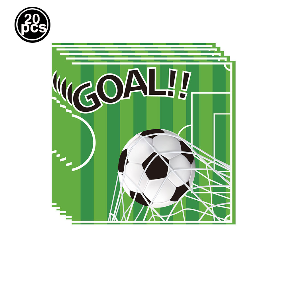 Soccer Party Disposable Tableware Paper Plates Cups Napkins Tablecloth Soccer Birthday Party Decoration