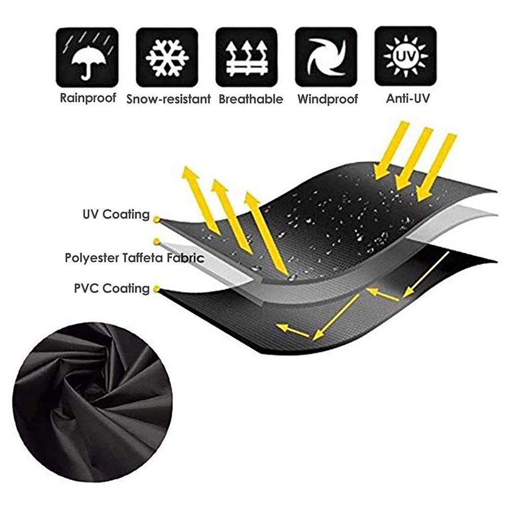 Canopy Tent Dust Cover Easy Set-Up Anti-UV Storage Cover 210D Sunshade Protective Cover For Outdoor Marquee Shade Protector