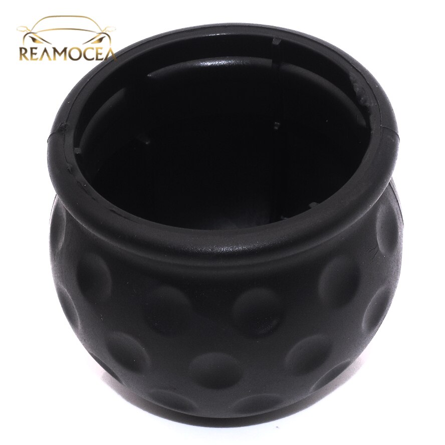 Reamocea 1Pc Rubber Universal 50mm Black Tow Bar Ball Cover Protective Cap Towing Hitch Caravan Trailer Towball Head Protector