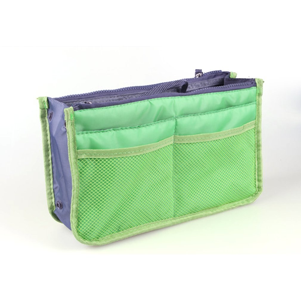 Organizer Insert Bag Women Nylon Travel Insert Organizer Handbag Purse Large liner Lady Makeup Cosmetic Bag Female Tote