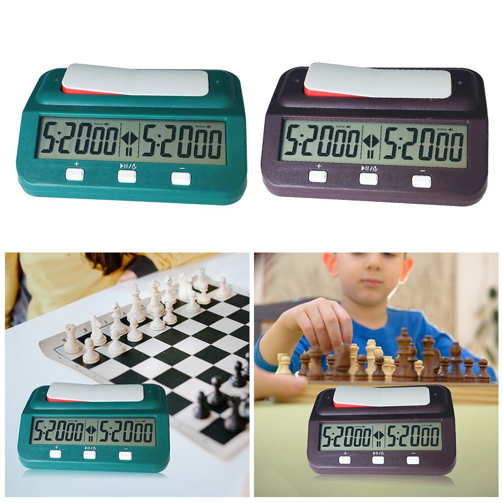 Digital Board Game International Chess Clock Timer Count Up Down with Tournament and Bonus Time