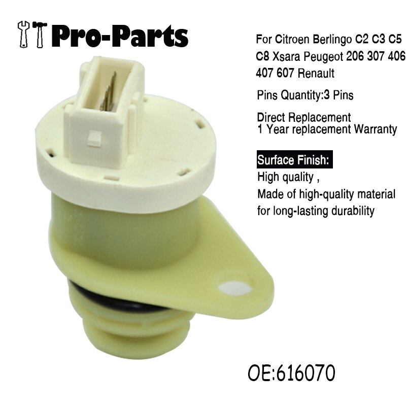 616070 nowy przebieg prędkościomierz czujnik dla Citroen Berlingo C2 C3 C5 C8 Xsara Peugeot 206 307 406 407 607 Renault 9623111980