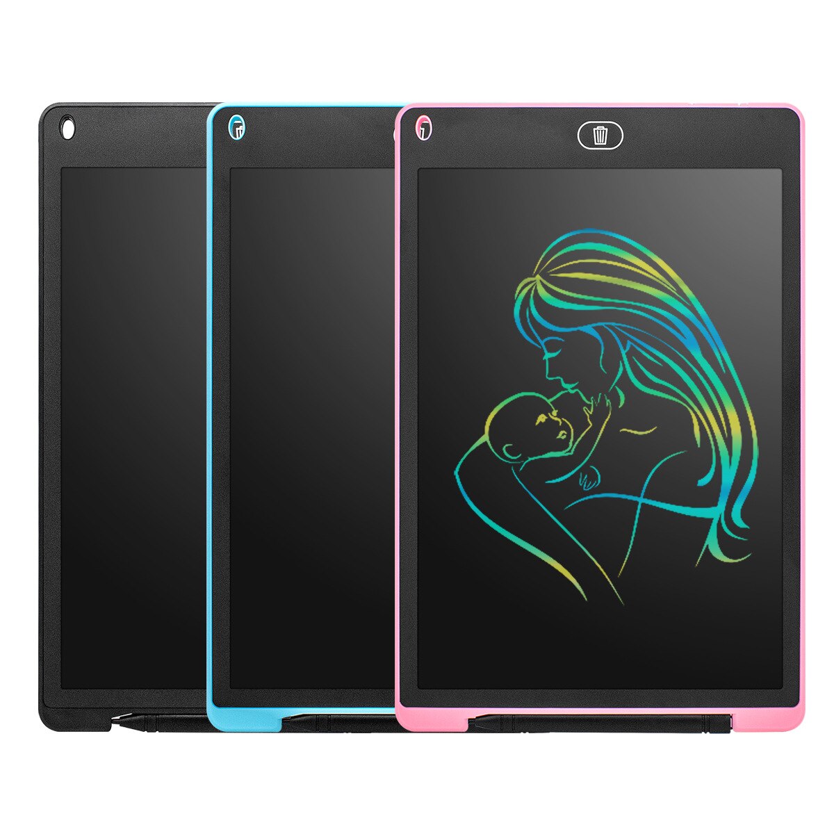 12 Inch LCD Tablet Childrens Sketchpad Color Handwriting With Lock Button Childrens Intelligent Graffiti Painting Tablet