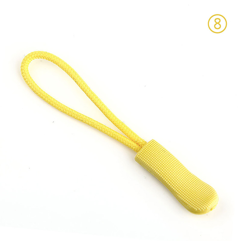 10 pièces couleur fermeture à glissière sac à dos accessoires sac à dos fin ajustement corde étiquette Fixer Zip cordon onglet accessoires fermeture éclair extracteur bricolage fermeture à glissière tête: 08
