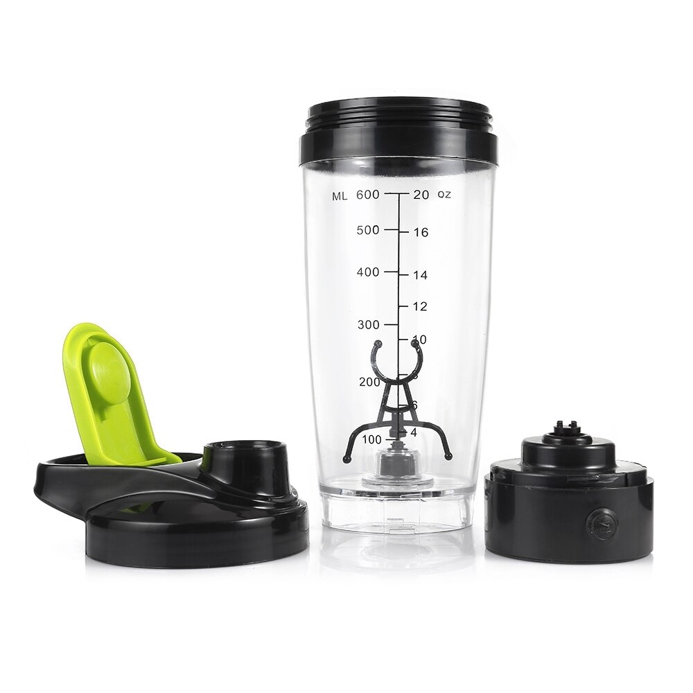 Automatisk Ristekopp 600ml Plastikk Elektrisk Kaffe Melk Roterende Kopp virvel protein shaker Vannflaske