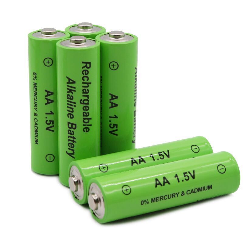 Pilas AA recargables para juguetes, pilas AA alcalinas de 3800mah y 1,5 V con mando a distancia, novedad de 100%