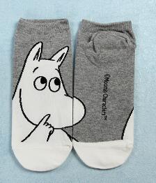 Summer Cool Socks For Women Black Transparent Mesh Socks Woman Ultra-thin Sheer Socks Calcetines Mujer: moomin gray