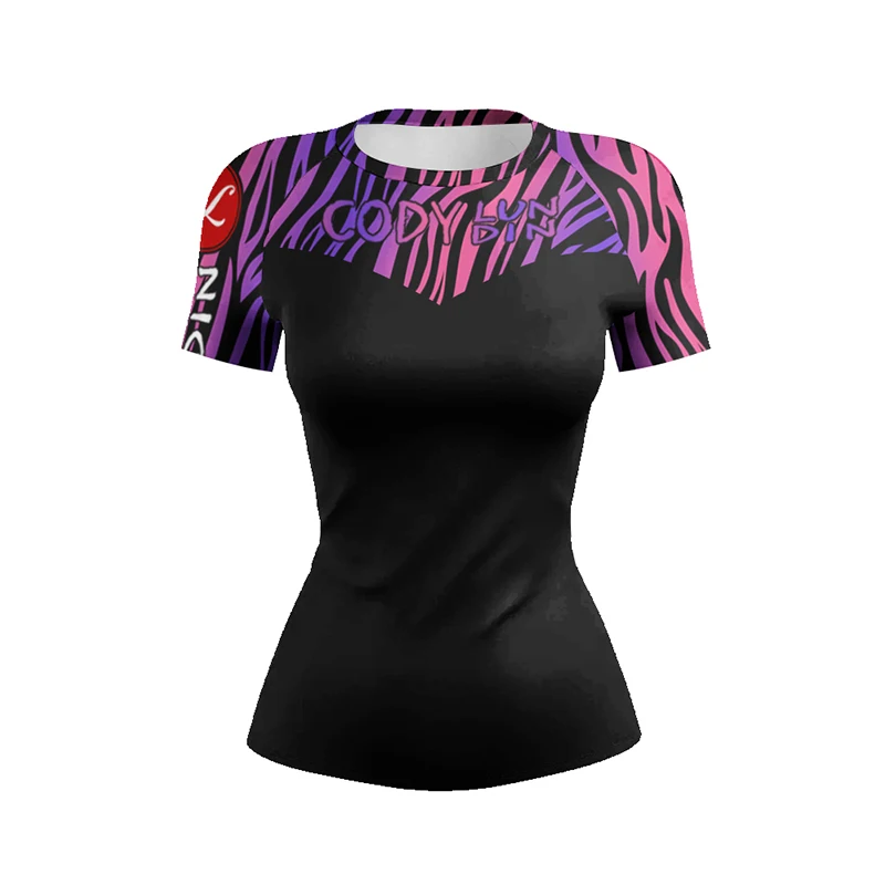 Camiseta de compresión Rashguard para mujer, anime de película, gimnasio, culturismo, yoga, delgada, serrée, Y-dehors, boxe, MMA: XL / Azul