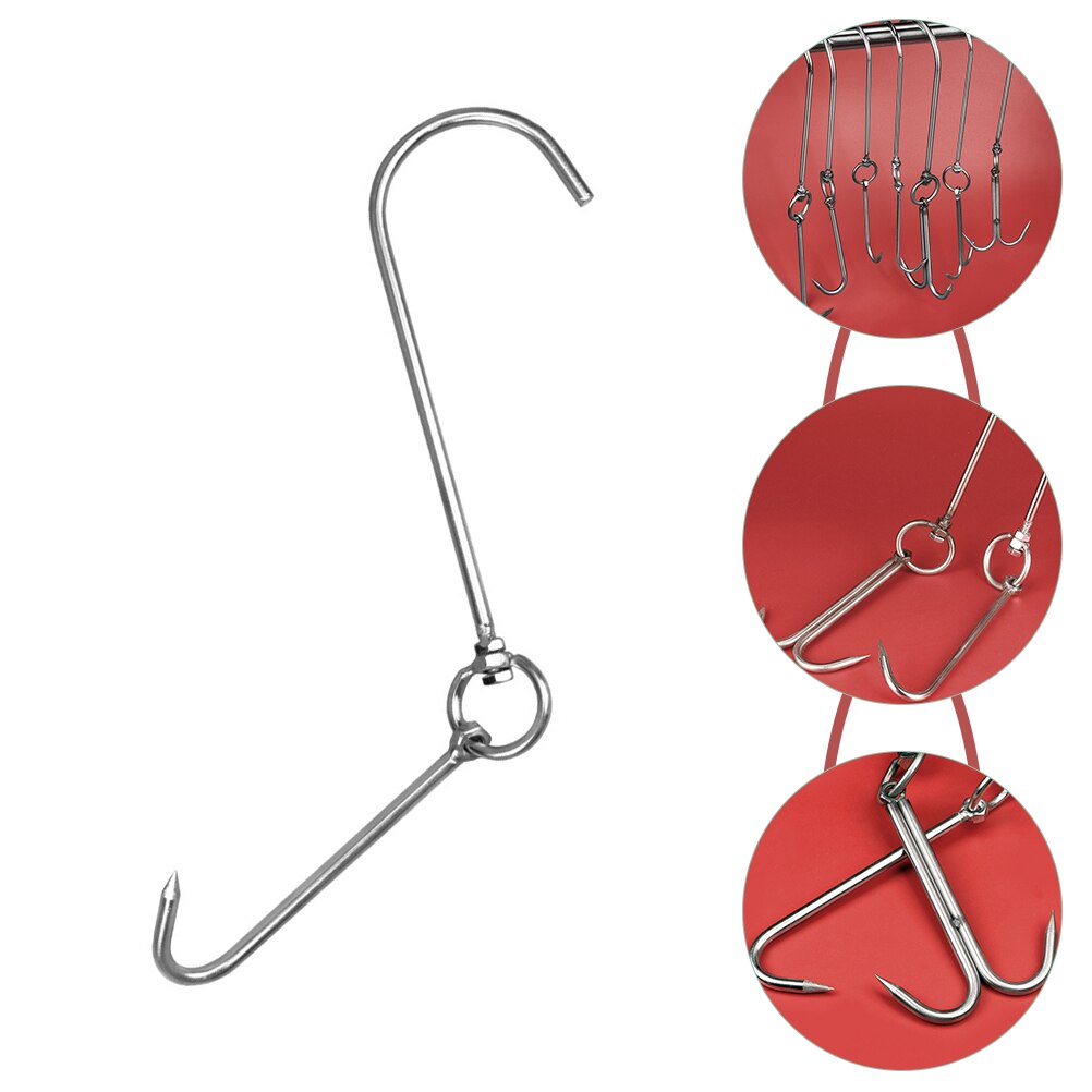 Roast Duck Meat Hook Stainless Steel Bacon Meat Hook Meat Hook for BBQ Grill