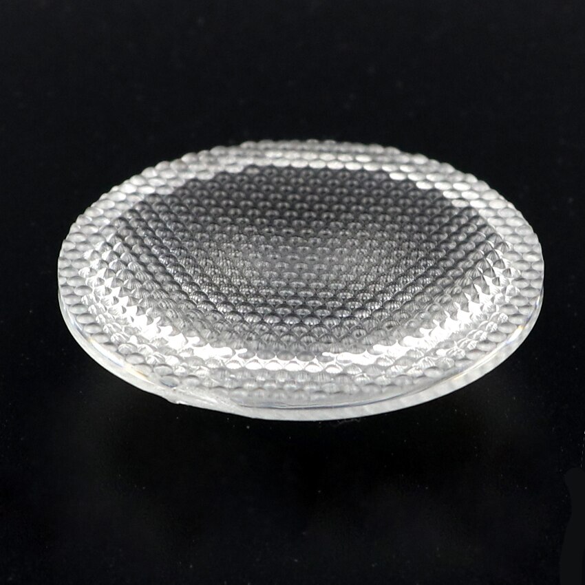 Lente convexa de plástico Plano para linterna, lente reflectora led de 38mm de diámetro o superficie lisa para linterna