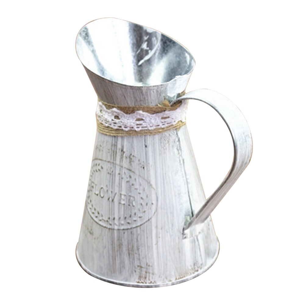 Métal suspendu Pot de fleur crochet mur amovible fer seau étain jardin balcon suspendu Succulent porte-plante décoration bricolage: A2