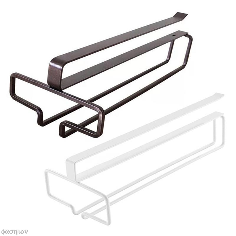 Stemware Inverted Storage Shelf Wine Glass Holder Hanging Iron Rack Champagne Goblet Cup Under Cupboard