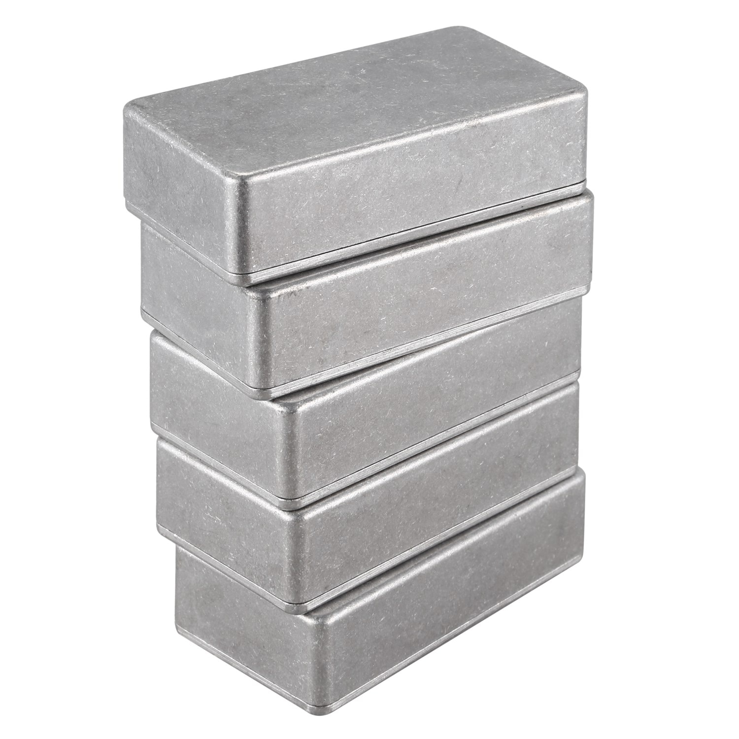 5 Pcs Gitaar Effecten Pedaal Aluminium Stomp Box Behuizing Voor Diy Gitaar Pedaal Kit 1590B