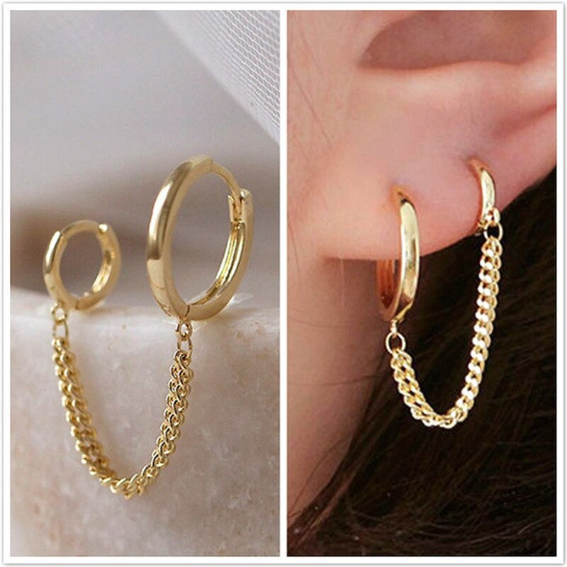 Koreanische Achteckigen Stern Quaste Ohrring für Frauen Ohr Manschetten Kühlen Schmuck Kette Jahrgang Kristall Ohrringe Geburtstag Party: 98